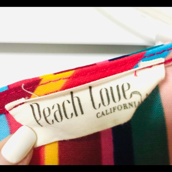🍑Peach Love (California) Multicolor Top. Size:Large - Picture 5 of 6